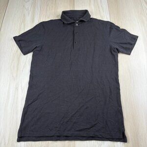 Wool & Prince Mens Black Short Sleeve Casual Wear Classic Polo Shirt Size S